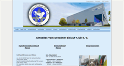 Desktop Screenshot of dresdner-eislauf-club.de